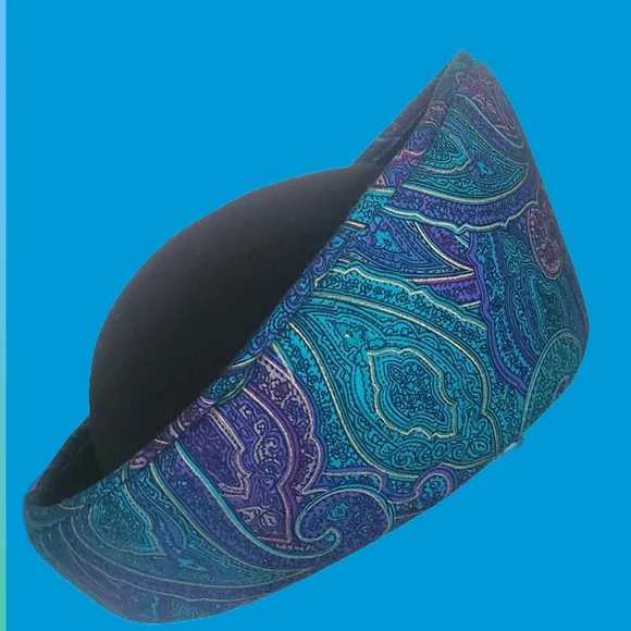 VINTAGE B. MICHAEL NEW YORK WOMEN'S FLIP UP BRIM BOWLER HAT - Picture 6 of 6